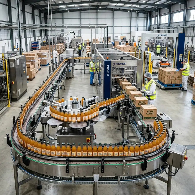 FMCG Automated Bottling and Packaging Line