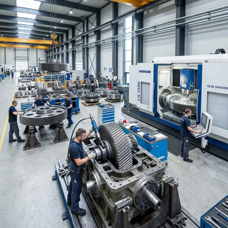 Heavy Gearbox Manufacturing Shop
