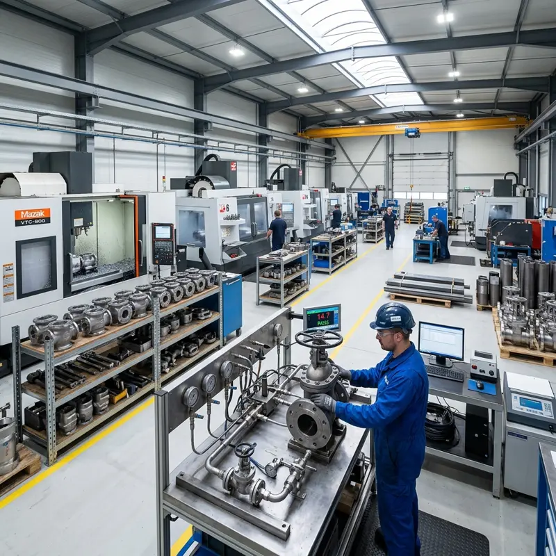 Industrial Valve Manufacturing Floor